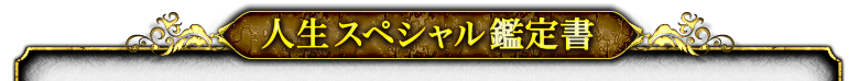 人生スペシャル鑑定書