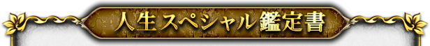 人生スペシャル鑑定書